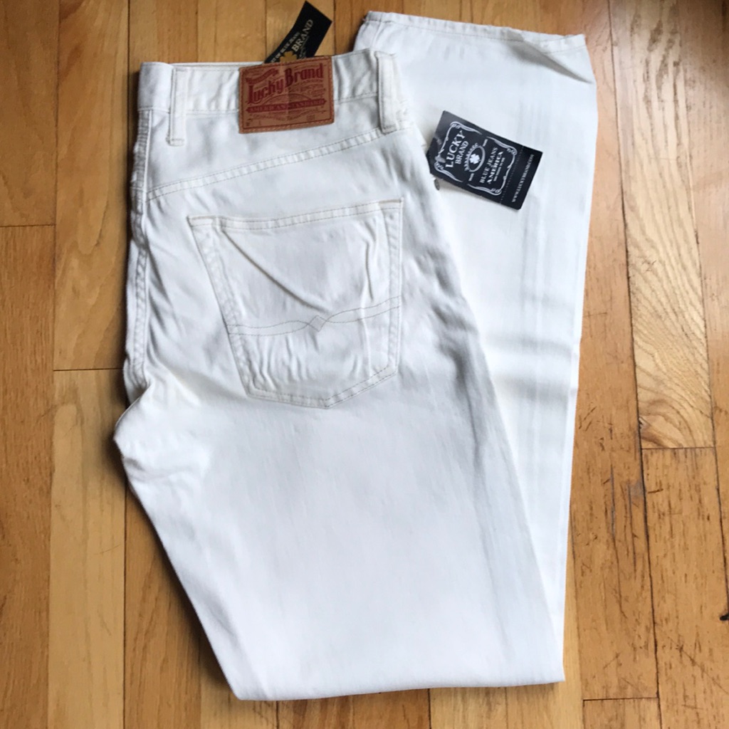 Nwt Lucky Brand 101 Superslim White Jeans 3232